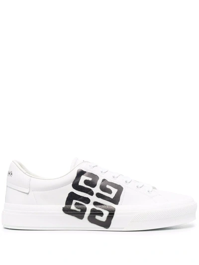 Shop Givenchy City Sport 4g-print Sneakers In White