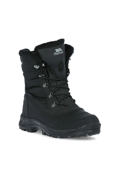 Shop Trespass Mens Negev Ii Leather Snow Boots (black)