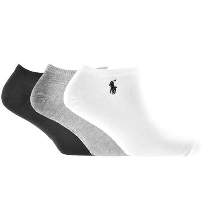 Shop Ralph Lauren 3 Pack Trainer Socks White