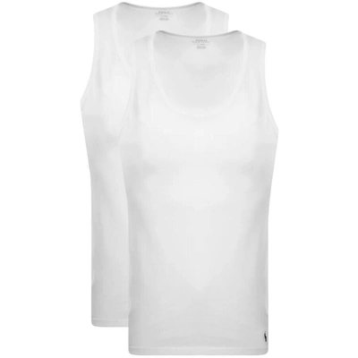 Shop Ralph Lauren 2 Pack Vests White