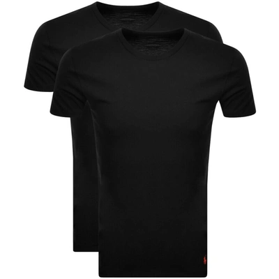Shop Ralph Lauren 2 Pack Crew Neck T Shirts Black