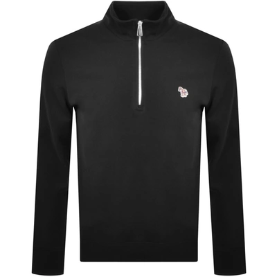 Paul Smith Ps By  Half Zip Sweatshirt Black In Black
