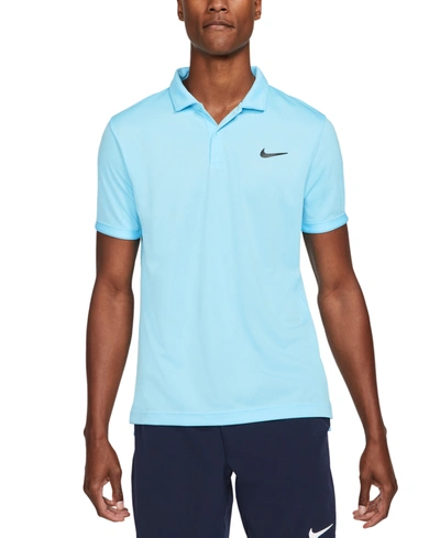 Shop Nike Court Dri-fit Victory Polo Shirt In Copa Blue