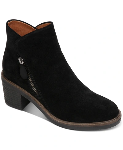 Shop Gentle Souls By Kenneth Cole Women's Best Zip Booties Women's Shoes In Black
