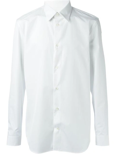 Maison Margiela Classic Long Sleeve Shirt In White