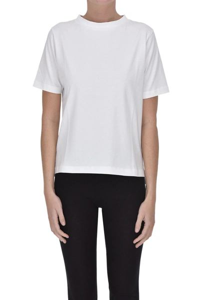 Shop Aragona Cotton T-shirt In White