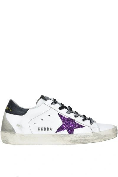 Shop Golden Goose Super Star Sneakers In White