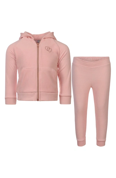 Shop Penelope Mack Zip Front Jacket & Pants Set In Rose