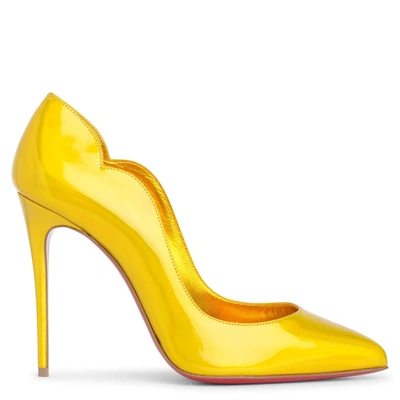 Shop Christian Louboutin Hot Chick 100 Patent Psychic Yellow