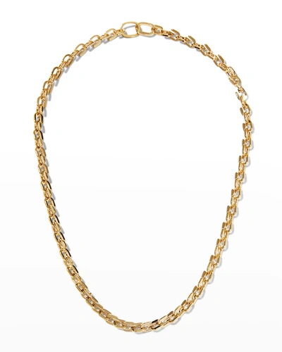 Shop Givenchy G Link Xs Necklace In Golden Yellow