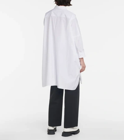 Shop Jil Sander Oversized Cotton Shirt In Optic White