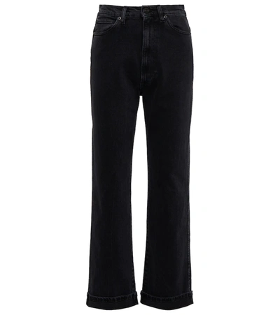 Shop 3x1 N.y.c. 3x1 N. Y.c. Claudia Extreme High-rise Straight Jeans In Black