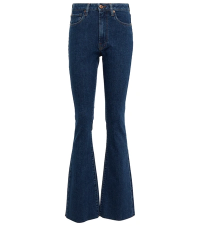 Shop 3x1 N.y.c. Farrah High-rise Flared Jeans In Blue