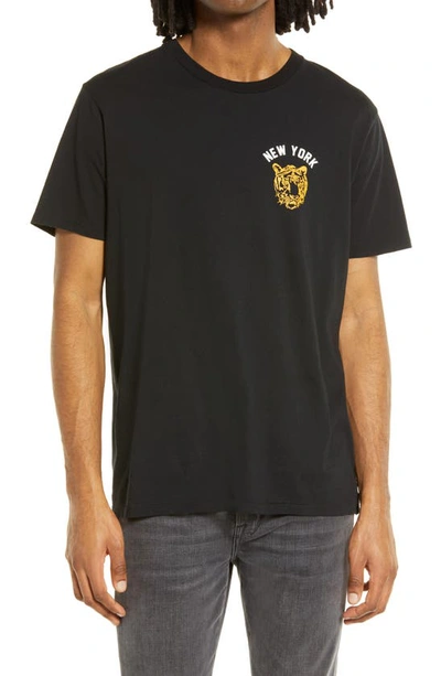 Shop Rag & Bone New York Tiger Organic Cotton Graphic Tee In Black