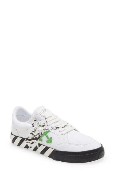 Shop Off-white Eco Canvas Vulcanized Low Top Sneaker In Green