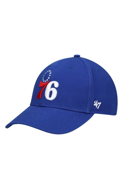 Shop 47 ' Royal Philadelphia 76ers Legend Mvp Adjustable Hat