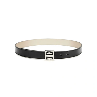 Shop Givenchy 4g Black Leather Belt