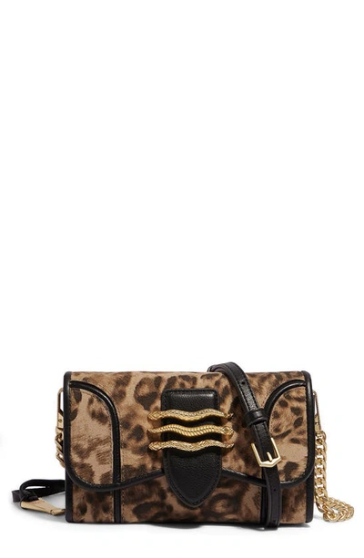 Shop Aimee Kestenberg Fierce & Fab Leather Wallet On A Chain In Amazon Leopard