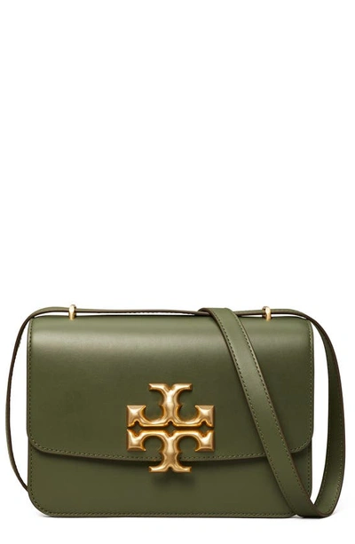 Shop Tory Burch Eleanor Convertible Shoulder Bag In Dark Ivy