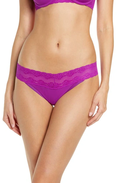 Shop Natori Bliss Perfection Thong In Clover