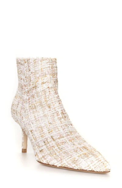 Shop L Agence Aimee Bootie In Natural Tweed