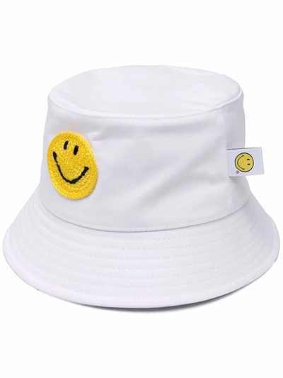 Shop Philosophy Di Lorenzo Serafini X Smiley Company Bucket Hat In White