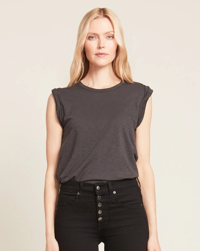 Shop Veronica Beard Dree Muscle Tee In Charcoal