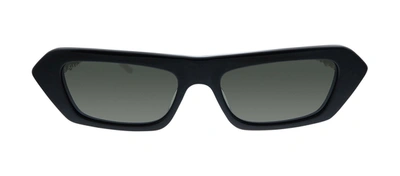 Shop Gucci Gg0642s 001 Flat Top Sunglasses In Grey