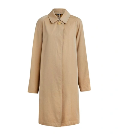 Shop Burberry The Camden Car Coat In Brown