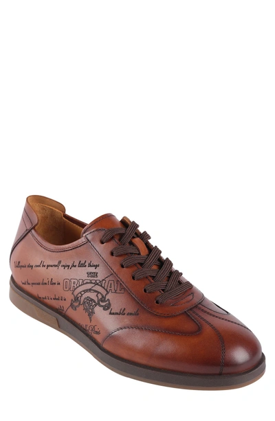 Shop Vellapais New Age Leather Sneaker In Brown