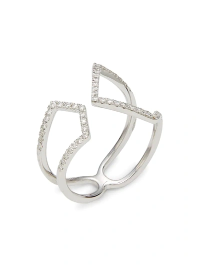 Shop Saks Fifth Avenue Women's 14k White Gold & Diamond Ring