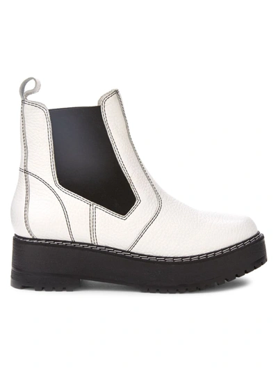 Shop Matisse Women's Mason Leather Chelsea Boots In White