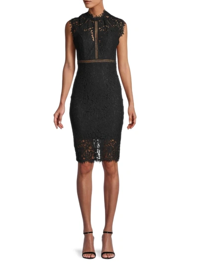 Shop Bardot Women's Lace Sheath Dress In Black