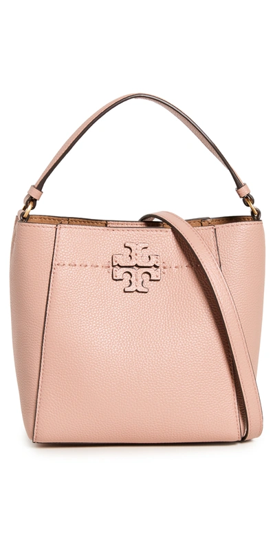 Shop Tory Burch Mcgraw Small Bucket Bag In Meadowsweet