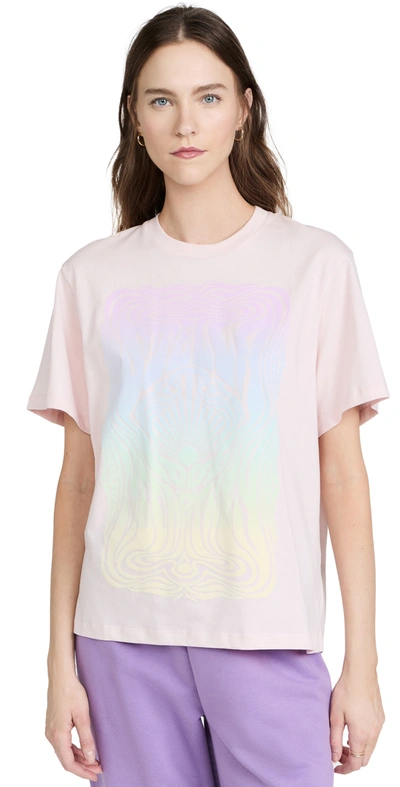 Shop Stella Mccartney Stelladelic Print T-shirt In Pale Pink