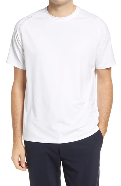 Shop Peter Millar Short Sleeve Performance T-shirt In White