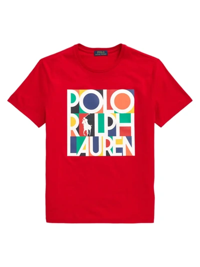 Shop Polo Ralph Lauren Classic-fit Logo Graphic T-shirt In Racing Yellow