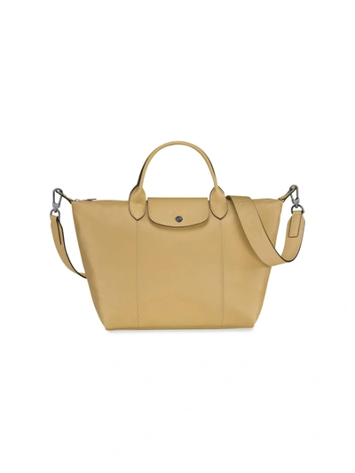 Le Pliage Cuir S Top handle bag Desert - Leather (L1512757526)