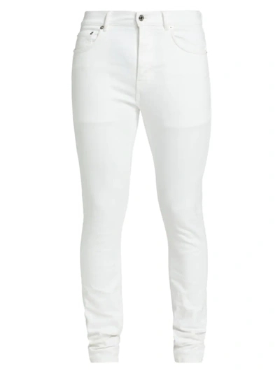 Purple Brand Distressed Blowout Skinny Jean Optic White In White Quilted  Destroy Pocket