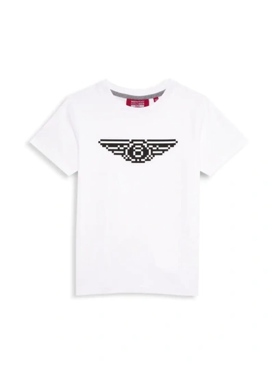 Shop Mostly Heard Rarely Seen Little Boy's & Boy's Mini Flying 8 T-shirt In White