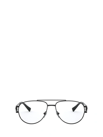 Shop Versace Ve1269 Matte Black Glasses