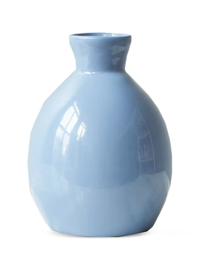 Shop Etúhome Artisanal Vase In Denim