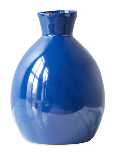 Shop Etúhome Artisanal Vase In Navy