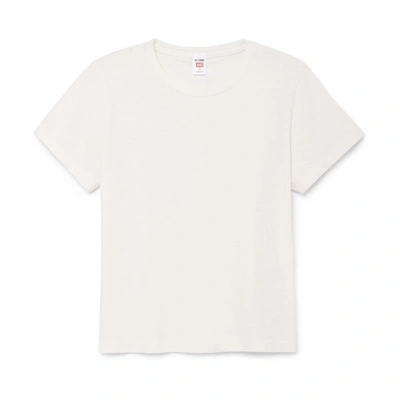 Shop Re/done Classic Tee In Vintage White