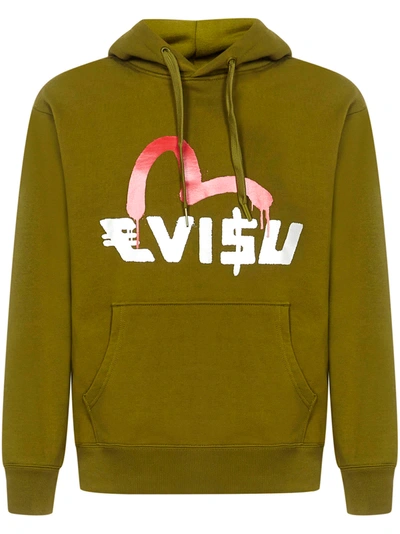 Shop Evisu X Sfera Ebbasta Sweatshirt In Green