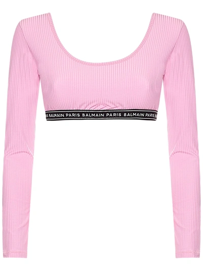 Balmain Top In Pink | ModeSens