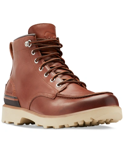 Shop Sorel Men's Caribou Waterproof Boot Men's Shoes In Dark Caramel/oatmeal