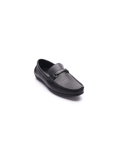 Shop Aston Marc Men's Buckle Driving Shoes In Black