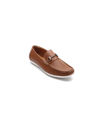 Shop Aston Marc Men's Perforated Classic Driving Shoes In Tan