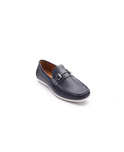 Shop Aston Marc Men's Perforated Classic Driving Shoes In Navy